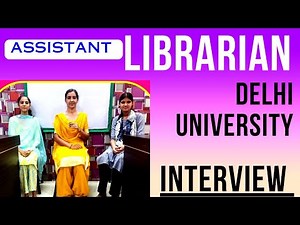 Delhi University Assistant Librarian Interview | Braille Library l Assistant librarian interview