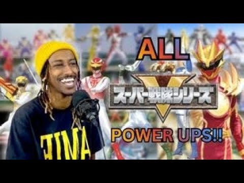 REACTING TO ALL SUPER SENTAI TEAM POWERUPS & HENSHINS!!!