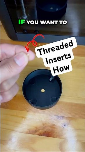 IF YOU ARE fan of threaded inserts … click on this video #screws #3dprinting #bambulab
