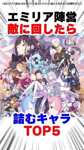 🎉 700,000 views! It's not just Roswaal... Top 5 troublesome characters in Emilia's camp | Can't b...