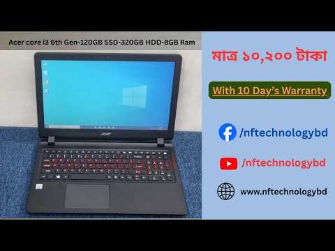 Acer core i3 6th Gen-120GB SSD-320GB HDD-8GB Ram