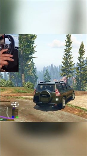 Wow, amazing engine sound Toyota Prado 4x4 💥🚗🥰 #steeringwheel #simracing #toyota
