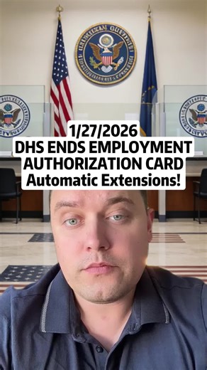 🚨 Major Immigration Update: No More Automatic EAD Extensions! What You Need to Know! 💼 #immigration #DHS #EAD #greencard #employment #fyp #fypシ #uscis #chris_the_lawyer #pov #storytime #immigrationlawyer #story #tiktok #viral #foryou