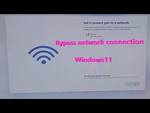 Bypass internet connection in Windows 11 the first time start after installation