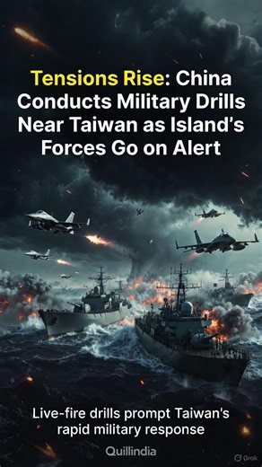 China Conducts Military Exercise—Taiwan on Alert #news#china #taiwan