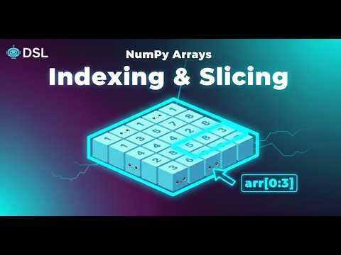 Array Indexing and Slicing in NumPy | Python for Data Science | Data Science Lab