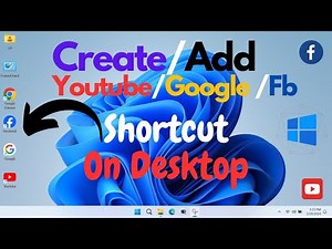 Create Desktop Shortcut For Google, YouTube,Facebook In Windows 11 | 2024 |