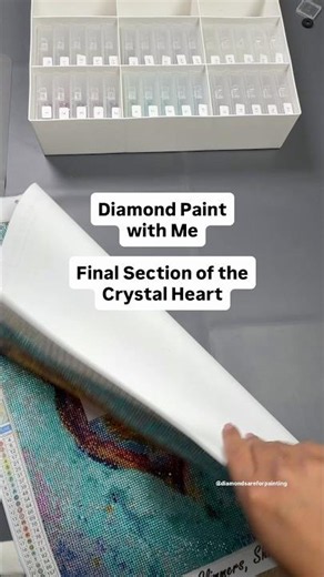 Diamond Paint the Final Section with Me #diamondpainting #diamondart #craftastherapy