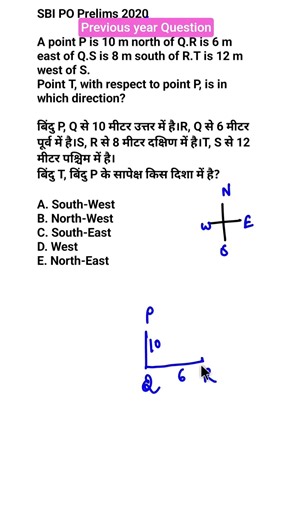 #shorts #distance #direction #ibpspo #sbipo #2026 #reasoningtricks #rrb #upsc