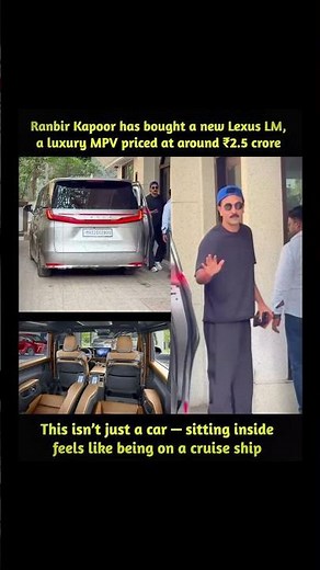 Ranbir Kapoor Brings Home the Ultra-Luxury Lexus LM Worth ₹2.5 Crore 🚘✨ #ranbirkapoor #aliabhatt