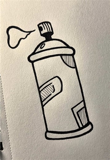 Easy Spraycan Drawing Tutorial for Beginners