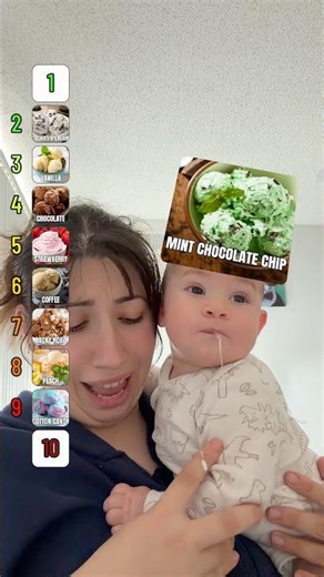 Baby hates mint ice cream 🍦 #baby #motherboy #cutebaby #cute #viral