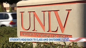 UNLV working with students, parents on financial aid amid shutdown