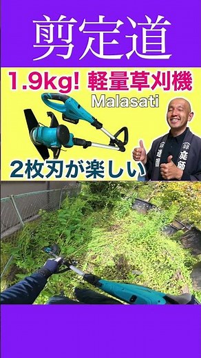 《軽量草刈り機》二枚刃がオススメです！！ #剪定方法 #庭作業 #庭木の管理 #草刈り機 #初心者 #雑草
