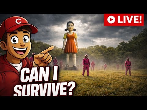 🔴Live Can I Survive the Giant Doll? — Squid Game Red Light Green Light Challenge