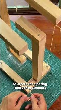 I Built a Floating Table With Only Wood & Strings | Amazing DIY Flying Table Project