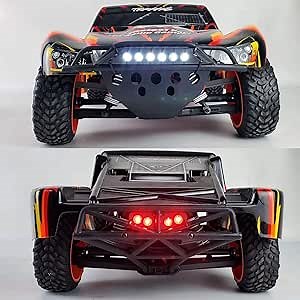 Front And Rear LED Lights V2 For 1/10 SLASH 4x4 2wd ，VXL