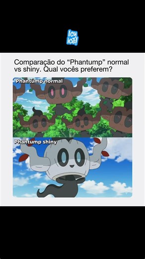 “Phantump” normal VS shiny. | #pokemon