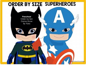 Sort By Size - Superhero Theme