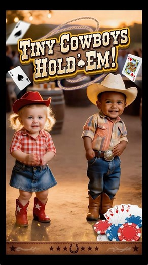 Tiny Cowboys Hold 'Em! 🐮🤠 Texas Hold 'Em Toddlers Dance