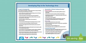 EYFS Technology Area Reception Next Steps Poster