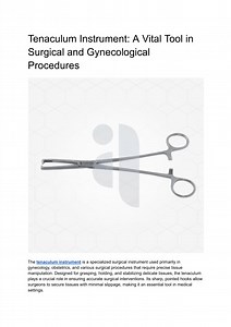 Tenaculum Instrument_ A Vital Tool in Surgical and Gynecological Procedures - SlideServe