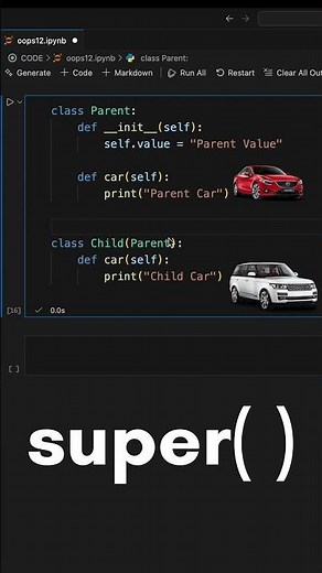 super in python oops #python #shorts #devwayamahab