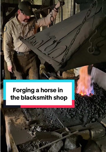 Gong hei fat choi! Here’s a timely blacksmithing project that is perfect for the Lunar New Year, which begins the Year of the Horse. In this video, Marco, one of our blacksmiths, demonstrates the same blacksmithing methods available in the 1840s at Sutter’s Fort to make a horse’s head out of some steel square stock. The bellows pumps air into the forge where the iron or steel is softened to a working temperature to be shaped with a hammer on the anvil. This project is a great example of utilizin