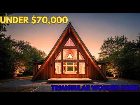We Built a Stunning Triangular Wooden Home for Under $70,000 (Full Cost Breakdown)