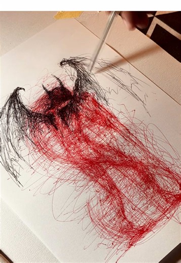 Corrupted 🥀 #art #penart #drawing #fyp #sketchbook