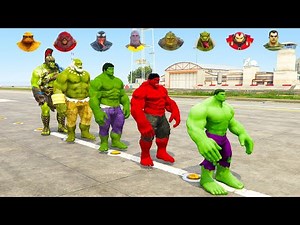 All Varient Hulk's vs Giant Heroes And Villains | Hulk Thunder Clap👏Challenge 🥶🔥