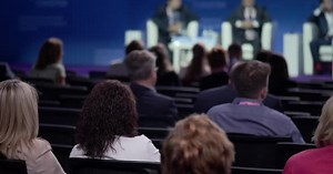 Business Conference and Public in Conference Hall