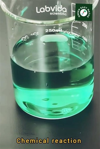 chemical reaction 🏆(@greeneasymaths)🏆 #experiment #scienceexperiment