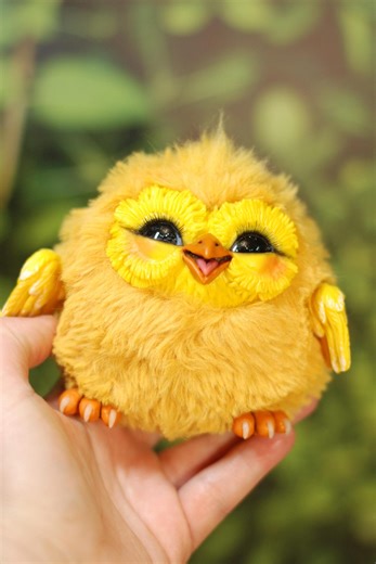 Stuffed Chick Baby Chicken Cheerful Plush Baby Bird Easter Chick - Etsy