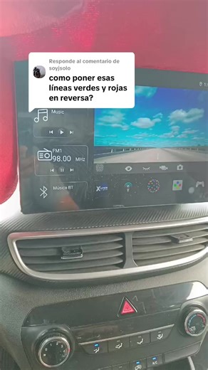 Configuración de líneas de reversa en Android
