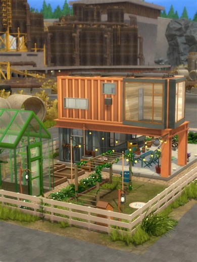 Part 2: Let's decorate a container home on The Sims 4 🎮❤️ This small family home has room for 3 sims! 🏡✨️ Would you live here? #TheSims4 #decoration #sims #fyp #foryoupage❤️❤️