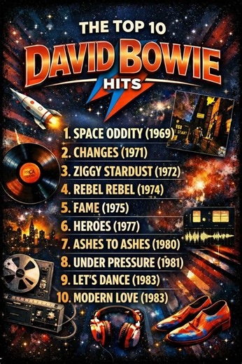 The Top Ten David Bowie hits