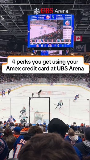 I know this might make some spots a little busier… but I don’t believe in gatekeeping 💙🧡 If you’re heading to an Islanders game - or honestly any event at UBS Arena - and you have an Amex card, you might be sitting on some seriously underrated perks that are totally free to use: • Card Member Entrance - Skip some of the crowd and get in faster with a dedicated Amex entry. • 10% Back on Concessions - Use your enrolled Amex card at food & drink stands and earn up to $250 back per year in stateme