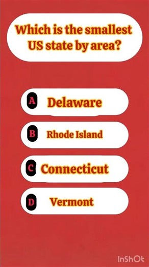 Which is the smallest US state by area?