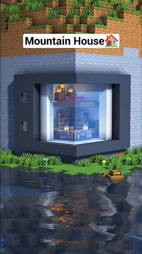 Minecraft Mountain House Build Tutorial 🏔️🏡 | Best Survival Base in Minecraft!