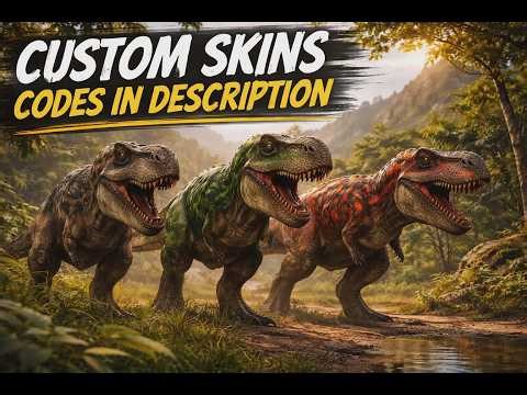 Tyrannosaurus Custom Skins Showcase | The Isle Evrima (Code in Description)