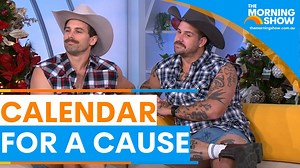 CALENDAR FOR A CAUSE 🤩 Matty J and Ash strip down to speedos for a raunchy ranch photoshoot 📅 #TMS7 – Straight after Sunrise, weekdays on Channel 7 and 7Plus | The Morning Show
