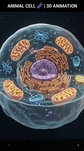 Cell Structure And Function 🔥😱|| Animal Cell Diagram #shorts