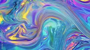 Blurred rainbow light refraction texture overlay effect for video and mockups. Organic drop diagonal holographic flare on a white wall. Shadows for natural light effects 4k video Stock Video