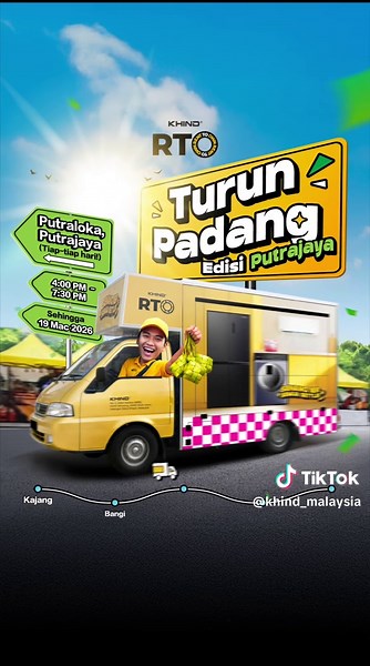 📍 DESTINASI SEKARANG: PUTRALOKA, PUTRAJAYA! 🚛✨ Truck KHIND RTO dah ‘pin’ lokasi tetap kami di Putraloka setiap hari sehingga 19 Mac! Singgah antara jam 4:00 PM - 7:30 PM sambil cari juadah berbuka. Jom upgrade rumah untuk Raya ni! 🏠🙌 *Tertakluk Terma & Syarat 🥳 Sewa milik, menang besar! 📆 Layari KHIND RTO ➡️https://shorturl.at/VBU72 📲 WhatsApp ➡️ http://wa.link/yemjeo ☎️ 03-78392090 #KHINDRTO #RentToOwn #RTO #KHINDMalaysia