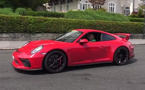 【声浪】保时捷911(991.2) GT3的高亢自吸声浪 (4.0L水平对置六缸自然吸气发动机/最高转速9000rpm)