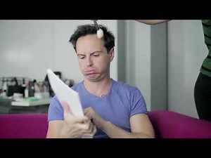 Andrew Scott (Moriarty) being adorable for 2 minutes