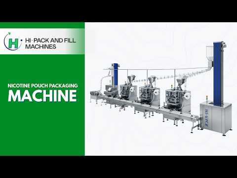 High-Speed Nicotine And Snus Pouch Packaging Machine Line | Fully Automatic Production 🚀