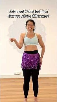 Can you spot the difference? Advanced Lesson Chest Isolations #bellydancetutorial #ارقص #bellydance