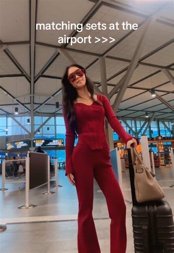 cheat code = matching set #airportoutfit #fitcheck #ootd #loungewearset #matchingset